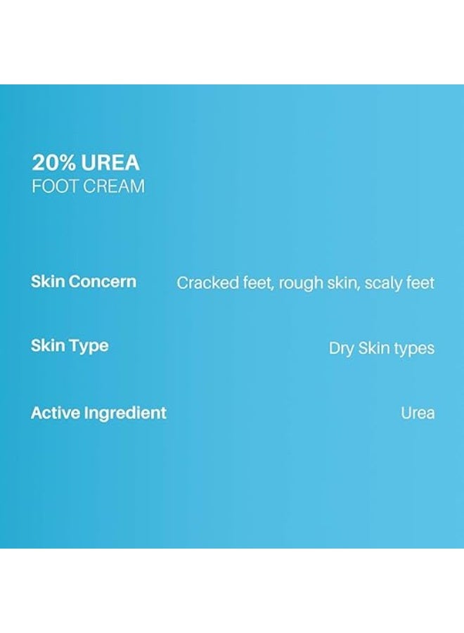 DERMDOC Honest Science 20% Urea Intensely Moisturising & Crack-Repairing Cream Foot Cream 100g - Image 2